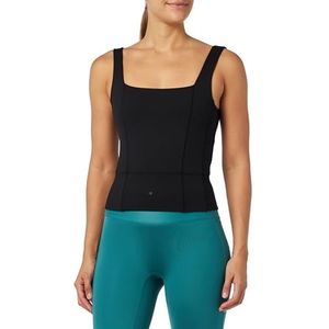 Champion Athletic C-sport W - Quick Dry S-L Cropped Yoga tanktop voor dames, zwart.