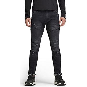 G-STAR RAW Rackam Skinny Jeans voor heren, Middelgrijs vernietigd