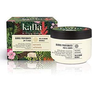 Helan, Kaffa Lichaamsboter, geurend en verzorgend, hydraterend, geurend en wiebelend voor de huid van het lichaam, reinigende en niet-golvende werking, 200 ml – Made in Iatly