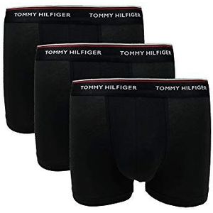 Tommy Hilfiger 1U87905252 Boxershorts, eenkleurig, 3 stuks, Zwart