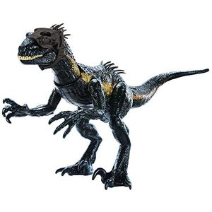 Mattel Jurassic World Indoraptor Extreme Attack actiefiguur met traceerapparaat en 3 aanvalsfuncties, cadeau voor echt en virtueel spel, speelgoed voor kinderen, vanaf 4 jaar, HKY12