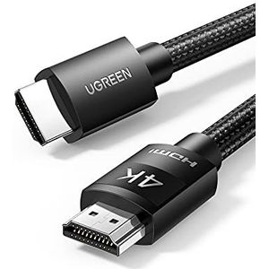 UGREEN 4K HDMI Kabel 2.0 Nylon 18Gbps ARC voor PS5, Soundbar, TV Box enz.(1M)
