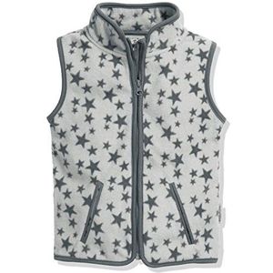 Playshoes Fleece vest sterren mouwloos jack uniseks kinderen, 33, grijs