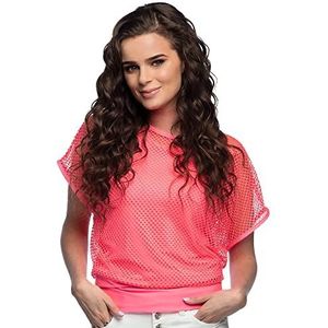 Boland - Mesh top, maat M - L, sexy T-shirt voor dames voor disco, party, kostuum, carnaval, themafeest