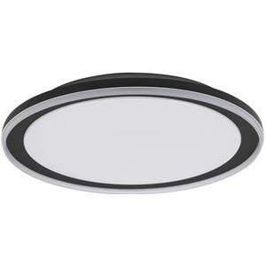 LEDVANCE ORBIS Pederson led-plafondlamp met kunststof, zwart, 36 W, 2500 lm, 3000 K, 830 vriendelijk warmwit, 550 mm diameter, IP20-bescherming, montagebeugels en pluggen incl