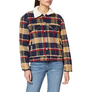 Levi's Wollen truckerjack voor dames, Wollen plaid