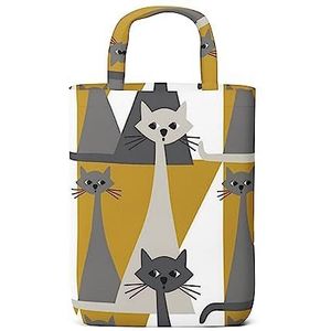 Arvidssons Textil Kitty draagtas, geel, 32 x 40 cm