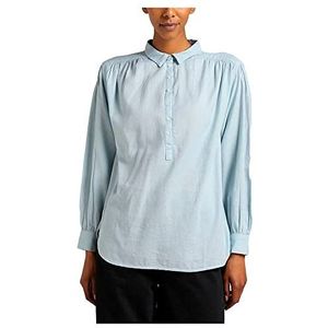 Lee Pintucked relaxed blouse voor dames, blauw
