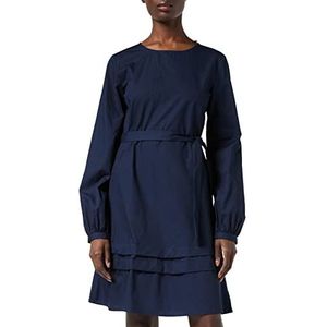 Vila Vigalina L/S Midi-jurk voor dames, Navy Blazer