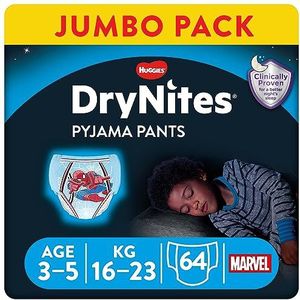 Huggies Drynites Lot de 64 culottes absorbantes pour bébé Taille S (16-23 Kg)