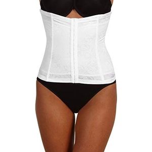 Maidenform Take Inches Off-Waist Nipper Mantel, hoge taille, platte buik, wit (wit), S dames, Wit (wit)