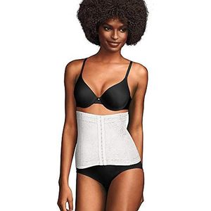 Maidenform Take Inches Off-Waist Nipper Hoge Taille Buikeffect, Wit (White), S Dames, Wit (White)