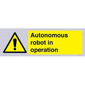Bord ""Autonomous Robot In Operation"", 600 x 200 mm, L62