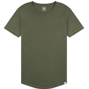 Lee Shaped Tee T-shirts voor heren, Olive Grove., XL