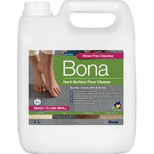 Bona - Reiniger voor harde vloeren - 4L - Geschikt voor alle dweilrobots en dweilen - Vloerreiniger