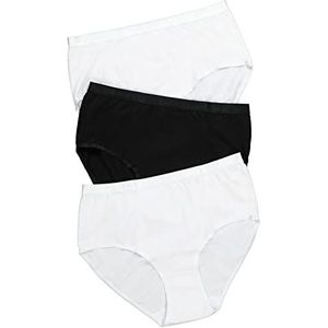 Ulla Popken Slip, pak van 3 slips, wit (wit 20), 48 (productiemaat: 46+) (3 stuks) dames, Wit.