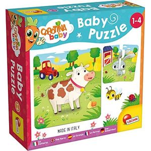 Lisciani - Carotina baby puzzel De Boerderij- educatief spel voor kinderen vanaf 1 jaar - 80083