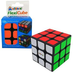 Alldoro Flexi Cube 60338 - magische kubus 3 x 3 x 3 cm - randlengte ca. 5,5 cm - Speedcube magische kubus als logica en vingerspeelgoed, voor kinderen en volwassenen, klassiek 3 x 3 cm, meerkleurig