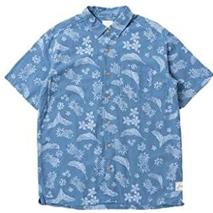 Hurley Rincon Linen Ss T-shirt voor heren, Medium Blauw