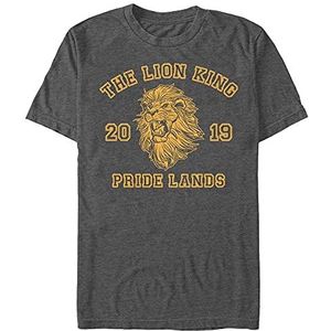 Disney T-shirt unisexe The Lion King : Live Action-Pride Lands Simba Organic à manches courtes, Melange Black, L