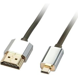 PRENDELUZ High Speed HDMI naar Micro HDMI-kabel met ethernet, 1 meter, ideaal voor apparaten in nauwe ruimtes