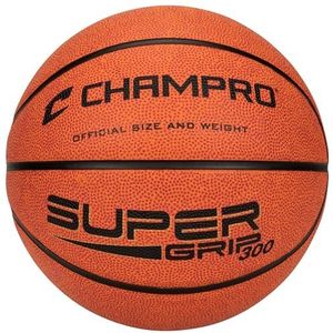 CHAMPRO Ballon de basketball en caoutchouc Easy Grip officiel Marron