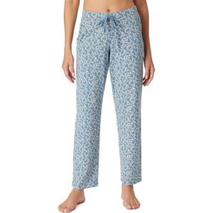 Schiesser Lange pyjamabroek voor dames van katoen met patroon - Mix + Relax, Grijs blauw_179271