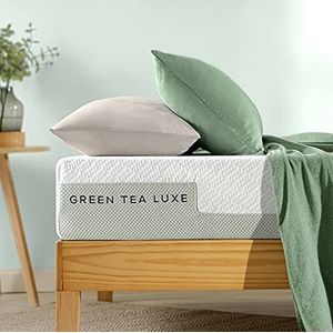 ZINUS Green Tea Luxe traagschuim matras, met 7 zones, 100 x 200 cm, hoogte 20 cm, H3-H4, middelstevig, Öko-Tex