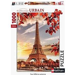 Nathan - Puzzel voor volwassenen - Puzzel N 1000 p - Eiffeltoren in de herfst - Volwassenen en kinderen vanaf 14 jaar - Hoogwaardige puzzel - Steden en monumenten - 87472