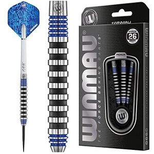 WINMAU Advance 500 Series Dartpijlen met dartpijlen, staal, 26 g, wolfraamblauw