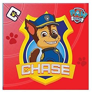 Procos - Folat 89777P servetten Paw Patrol, 33 x 33 cm, 20 stuks, 10050661, meerkleurig, één maat