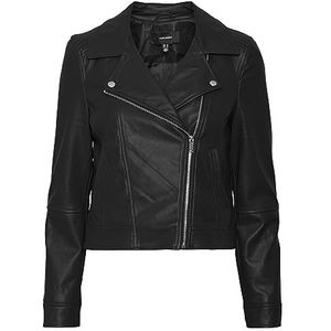 Vero Moda Vmbella Annabel Short Coated Jacket Noos Damesjas, zwart.