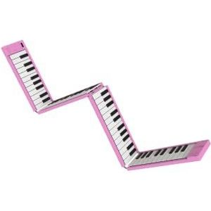 Carry-On van Blackstar Pink draagbare opvouwbare piano | 88 toetsen draagbare piano met ingebouwde oplaadbare USB-batterij en MIDI via USB