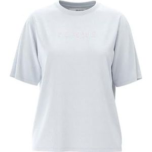 SELECTED FEMME Slfvilja Ss T-shirt imprimé W Noos pour femme, Blanc vif/imprimé : rose clavet, XS