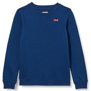 Levi's Lvb 8ee331 trui met ronde hals en logo mini sweatshirts voor jongens, Blauwe landschap.