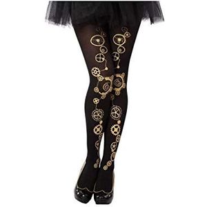 ATOSA Zwarte steampunk panty voor volwassen vrouwen