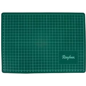 Rayher Snijmat, groen, 1 stuk, 60 x 45 cm, dikte 3 mm, geruit, creatieve kunst, werkblad, protectie-8923600