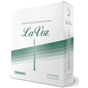 Rico La Voz bladeren voor sopraansaxofoon, middelsterk, 10 stuks