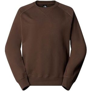 The North Face NF0A8C361OI M Logo RMST Relaxed Crew Maillot Long Homme Smokey Brown Taille L