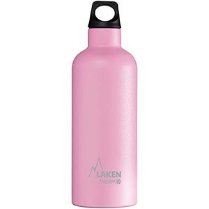 LAKEN Futura de thermosfles van roestvrij staal met vacuüm-isolatie en smalle hals, 500 ml, roze