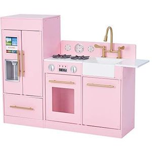 Teamson Kids - Keuken kind diner ijsmachine koelkast roze (2 stuks) TD-12302P