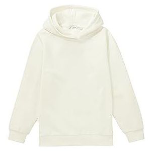 TOM TAILOR 1038057 oversized hoodie voor meisjes met print op de rug, 12906 wol, wit, 176, 12906, witte wol, 176, 12906 - Witte wol
