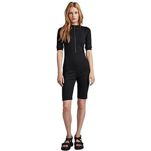 G-STAR RAW Cycling Playsuit dames jumpsuit, zwart (dark black D267-6484), S, zwart (dark black D267-6484)