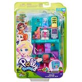 Polly Pocket Speelgoedlounge, minipoppen met accessoires (Mattel GFP41)