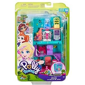 Polly Pocket Speelgoedlounge, minipoppen met accessoires (Mattel GFP41)