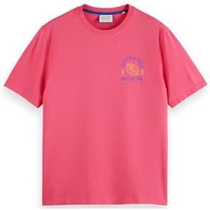 T-shirt Left Chest Artwork, Rose tropical 1195, XXL