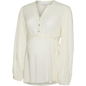 MAMALICIOUS Mlmercy Lia L/S Wo Top 2f Noos damesblouses, Berk