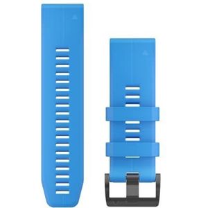 GARMIN QuickFit, horlogepolsband van siliconen, 26mm, Blauw, Geschikt voor Fenix 5X/6X/7X, Eunduro 1/2, Tactix, Quatix 6X/7X