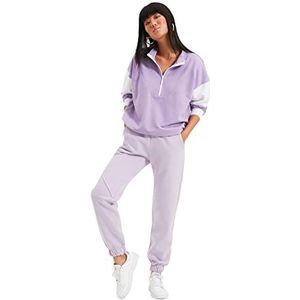 Trendyol Trendyol Woman Pantalon de jogging taille normale pour femme, lila, L, lilas, L