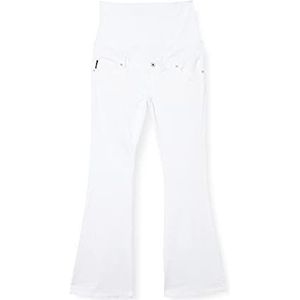 SUPERMOM OTB Flared White Jeans voor dames, P117 Denim Wit